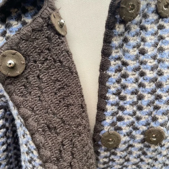 Authentic Missoni Italy Car Coat in Tweed with Crochet Accent - Picture 5 of 10